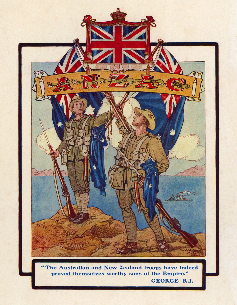Anzac propaganda poster WWI