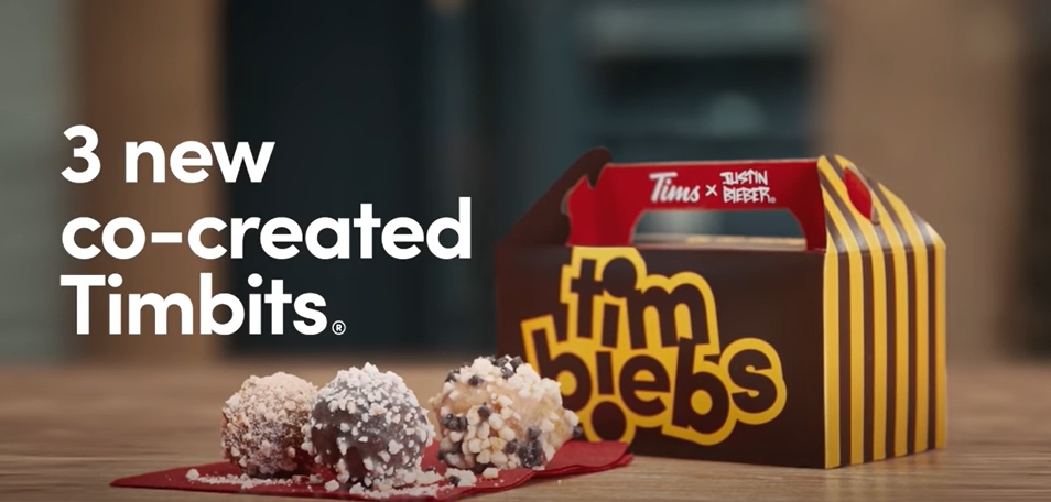 Justin Bieber and Tim Hortons Are Launching 'Timbiebs' Timbits