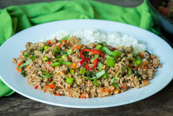 Thai-Basil-Beef-Skillet