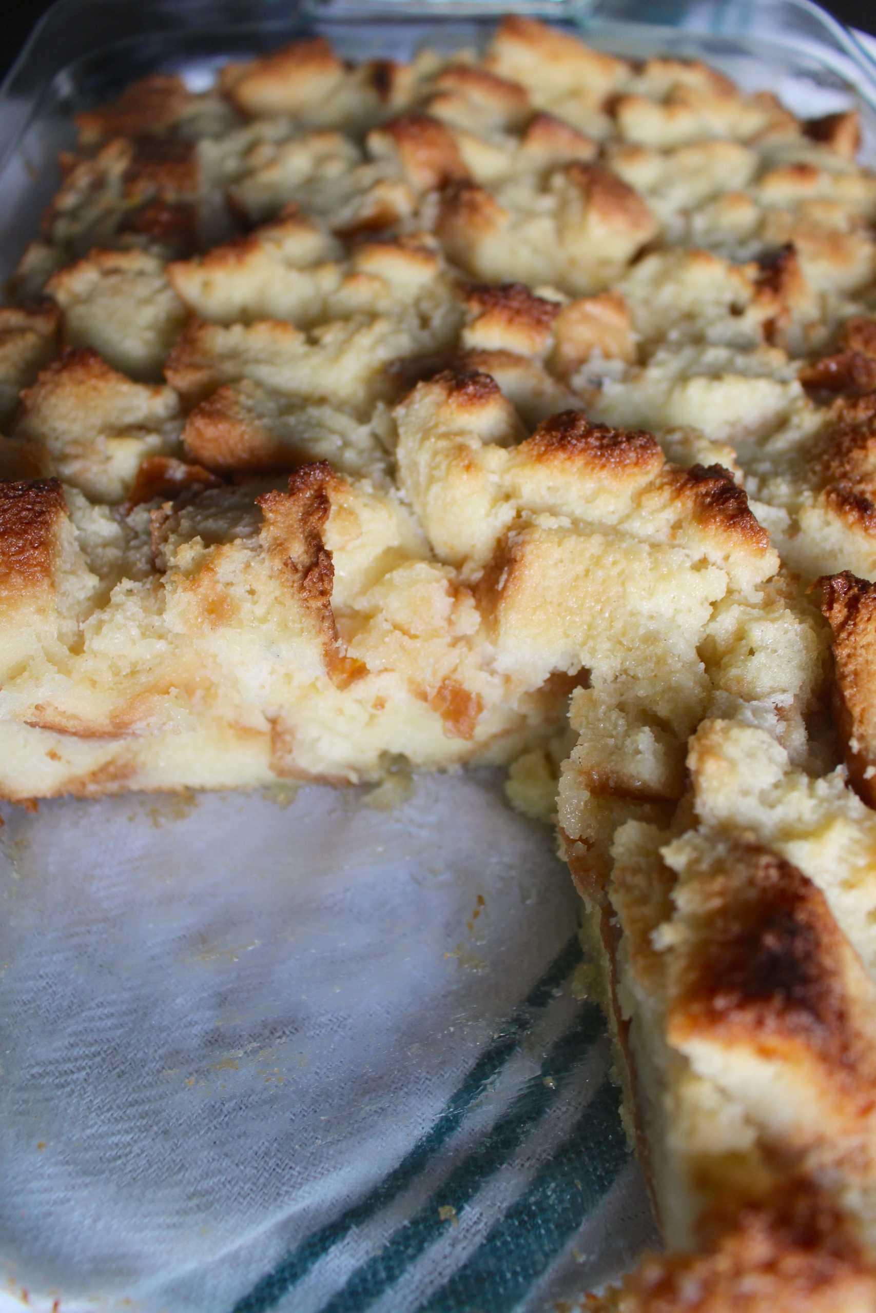 Classic Dutch Oven Bread Pudding