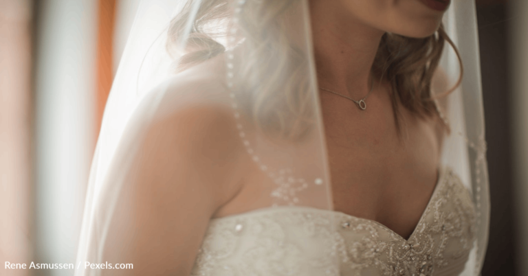 Bride Uses Mannequin To Fill In For Groom On Wedding Day
