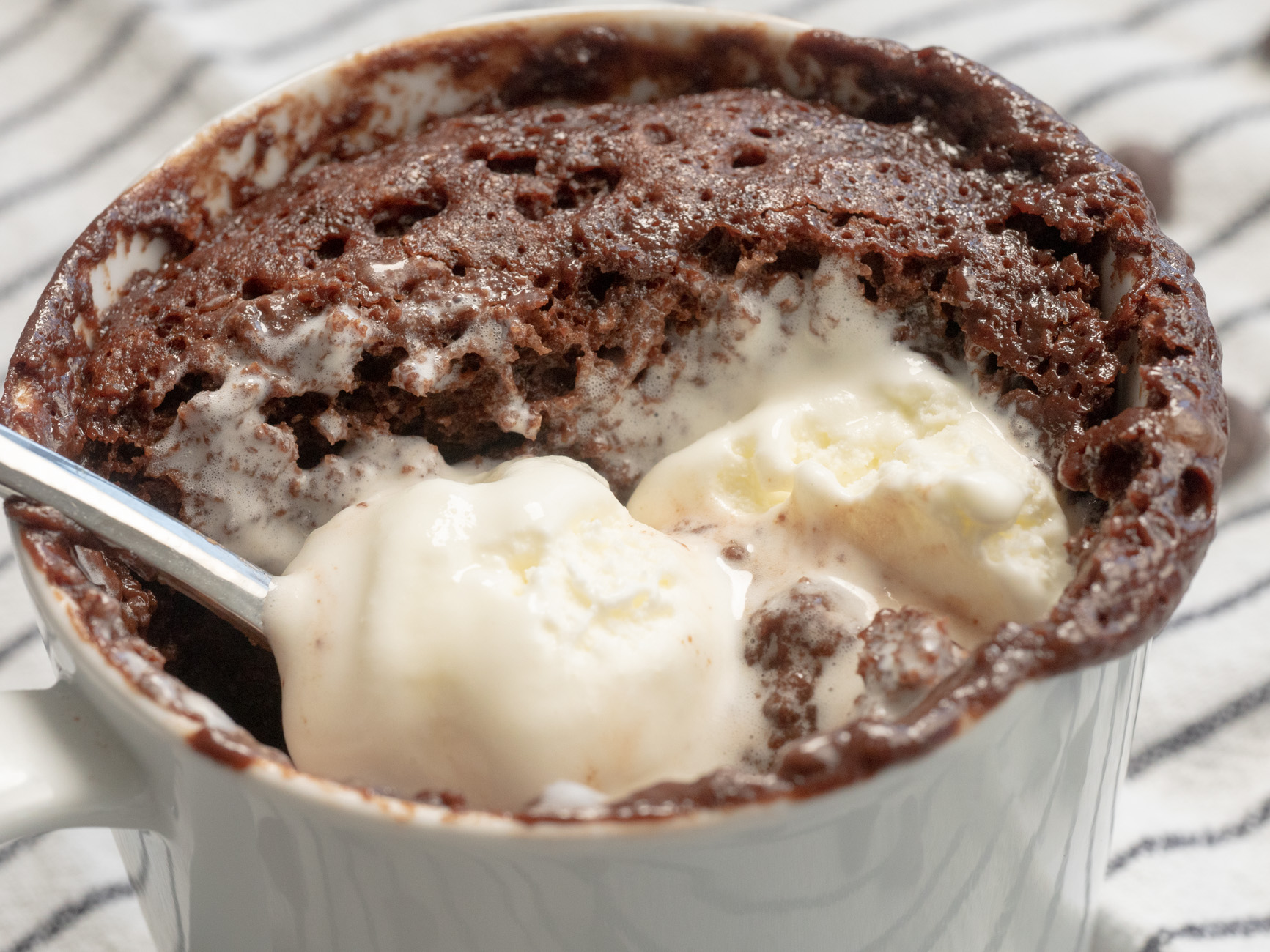 5-Minute Chocolate Mug Cake - Girl Gone Gourmet