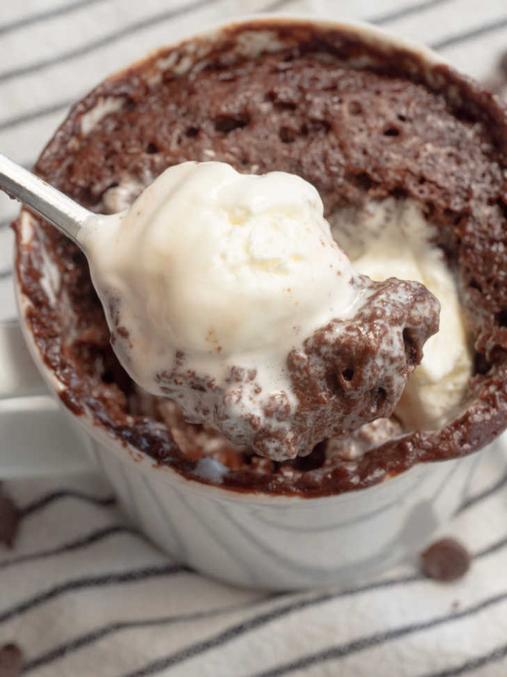 5-Minute Chocolate Mug Cake - Girl Gone Gourmet