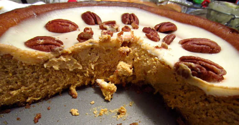Bourbon Pumpkin Cheesecake