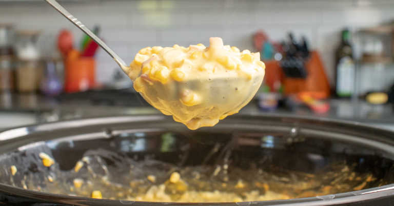 Slow Cooker Ham and Cheese Corn