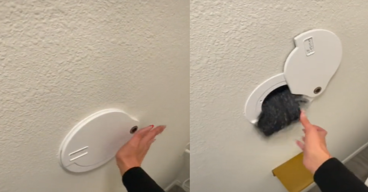 Mom's laundry chute in single level home has TikTok in awe: 'This