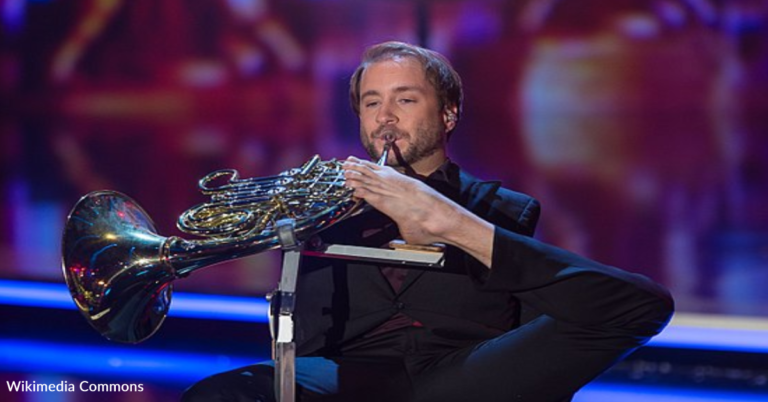 Musician Without Arms Plays The French Horn With His Toes