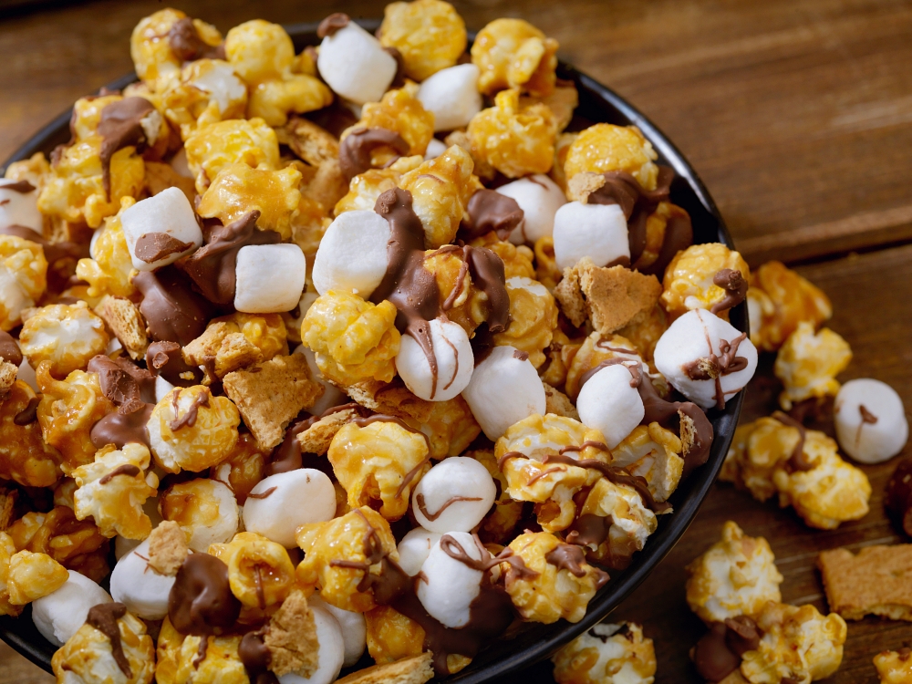 S'mores Popcorn Snack Mix