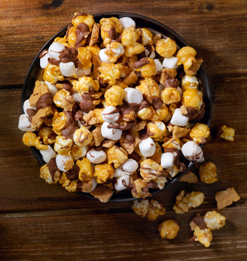 S'mores Popcorn Snack Mix