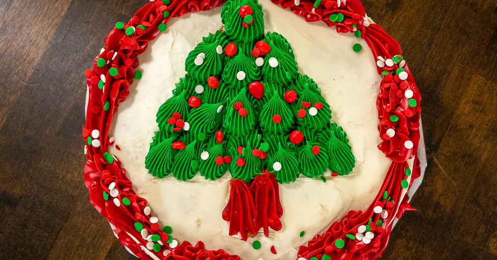 Bristle Christmas Tree Cake Decoration | Craft Company