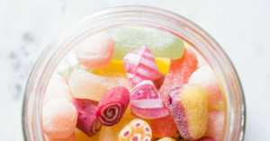 jar of fruit candies