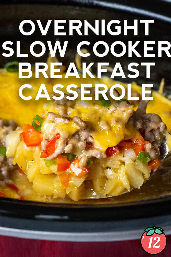 Overnight Crockpot Breakfast Casserole - Sippy Cup Mom