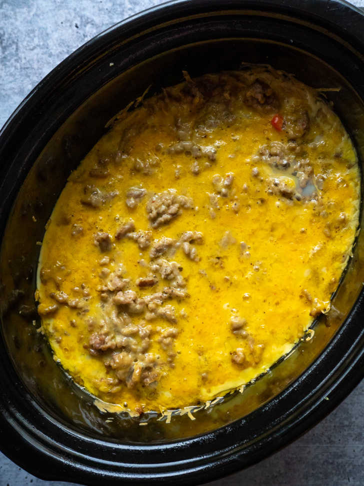 Overnight Slow Cooker Breakfast Casserole 12 Tomatoes