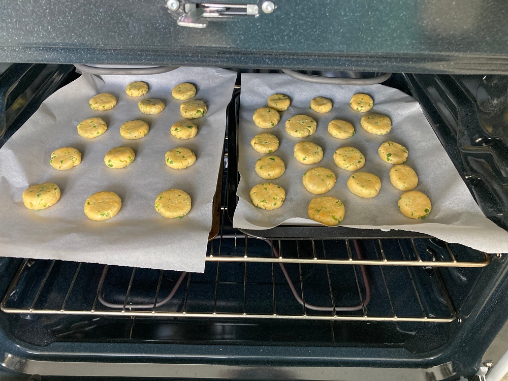 making Cheesy Jalapeño Shortbread