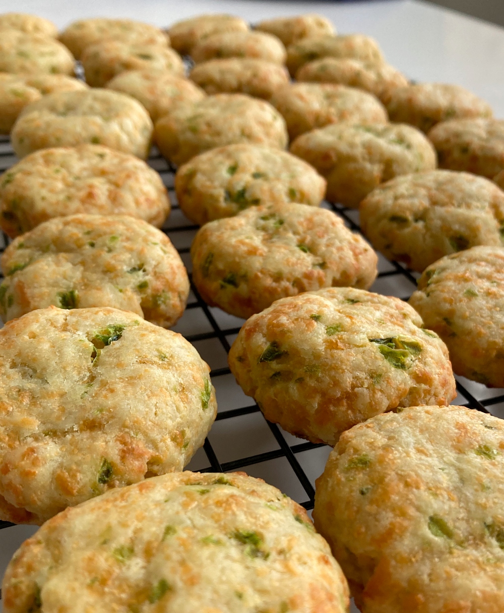 Cheesy Jalapeño Shortbread