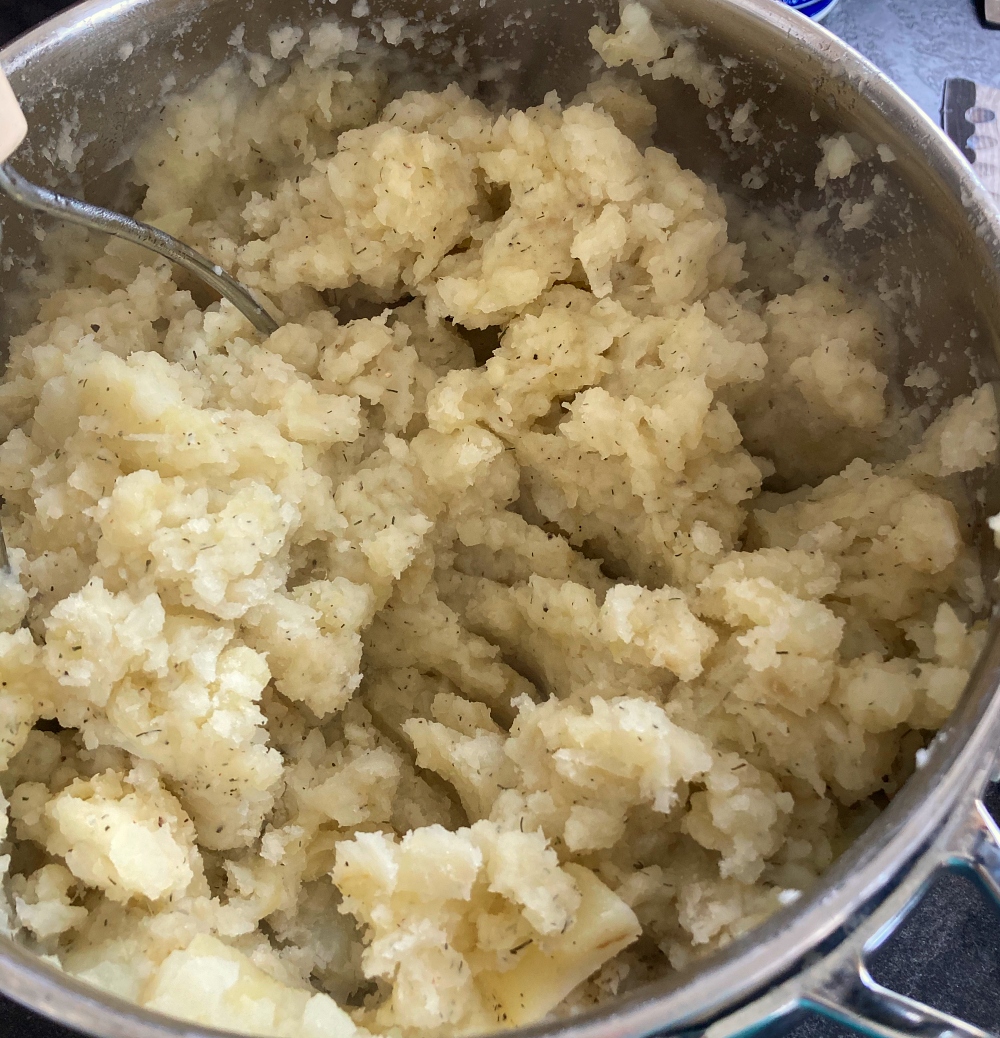 German “Heaven and Earth” Potatoes