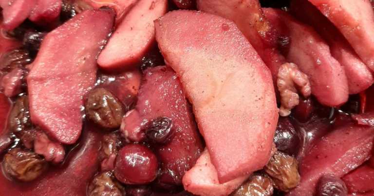 Baked Spiced Apples and Berries by Eileen Hamilton