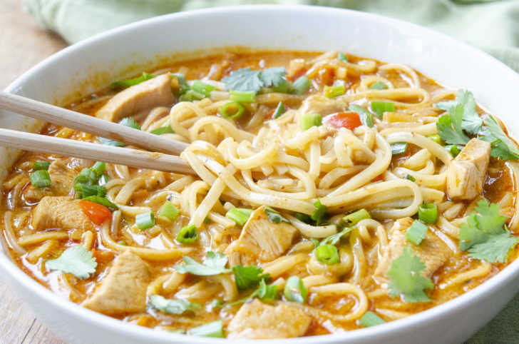 Thai Red Curry Noodle Soup | 12 Tomatoes