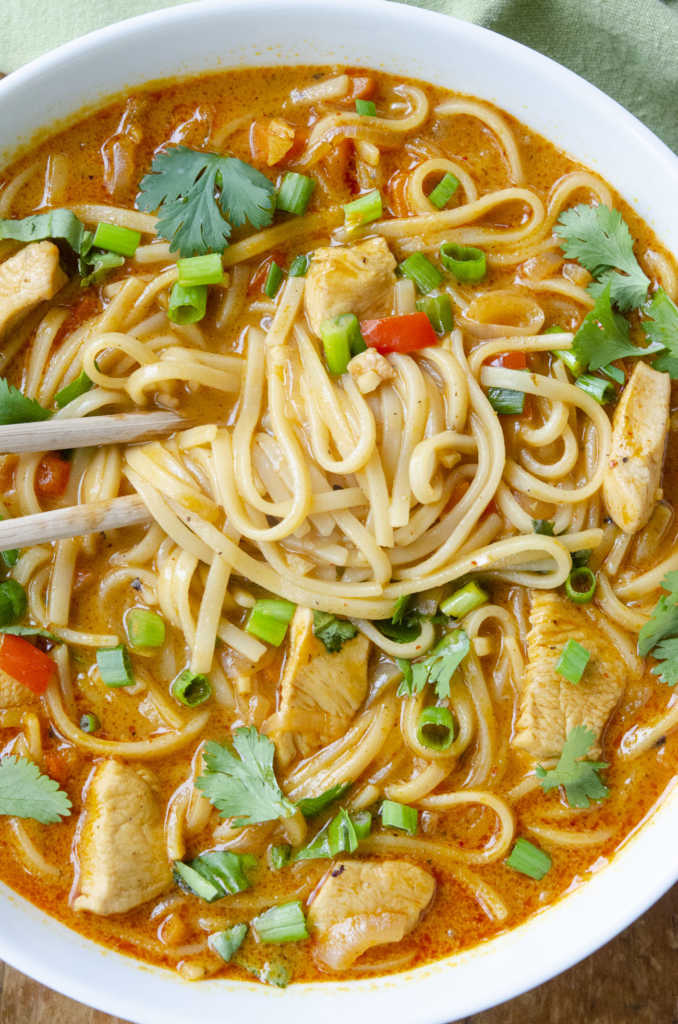 Thai Red Curry Noodle Soup | 12 Tomatoes