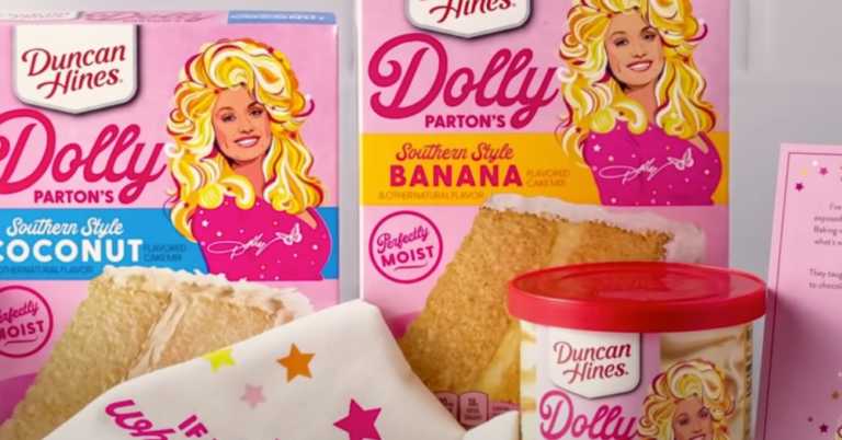 Dolly Parton’s New Barbie Pink Duncan Hines Cake Mixes