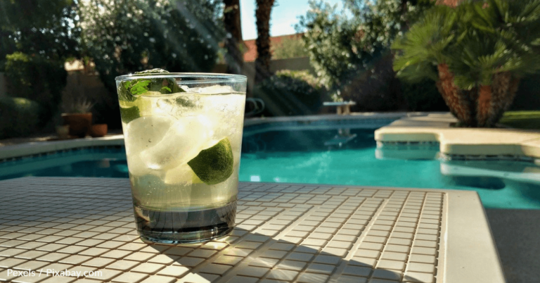 Dad Continues Work Call After Falling Into The Pool