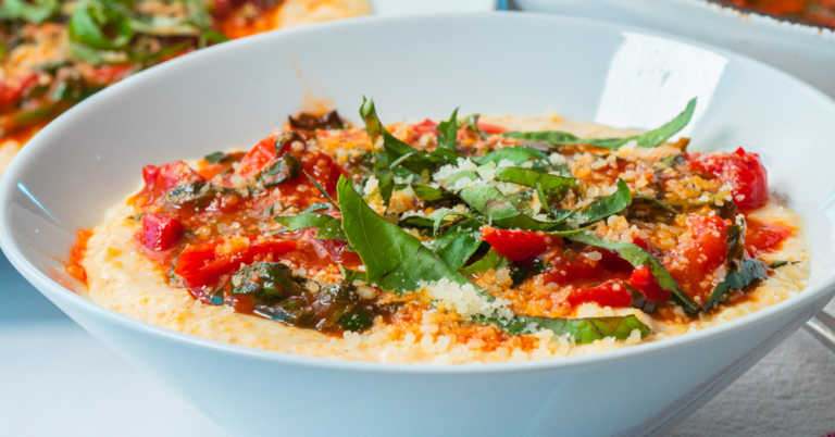 Red Wine Tomato Polenta