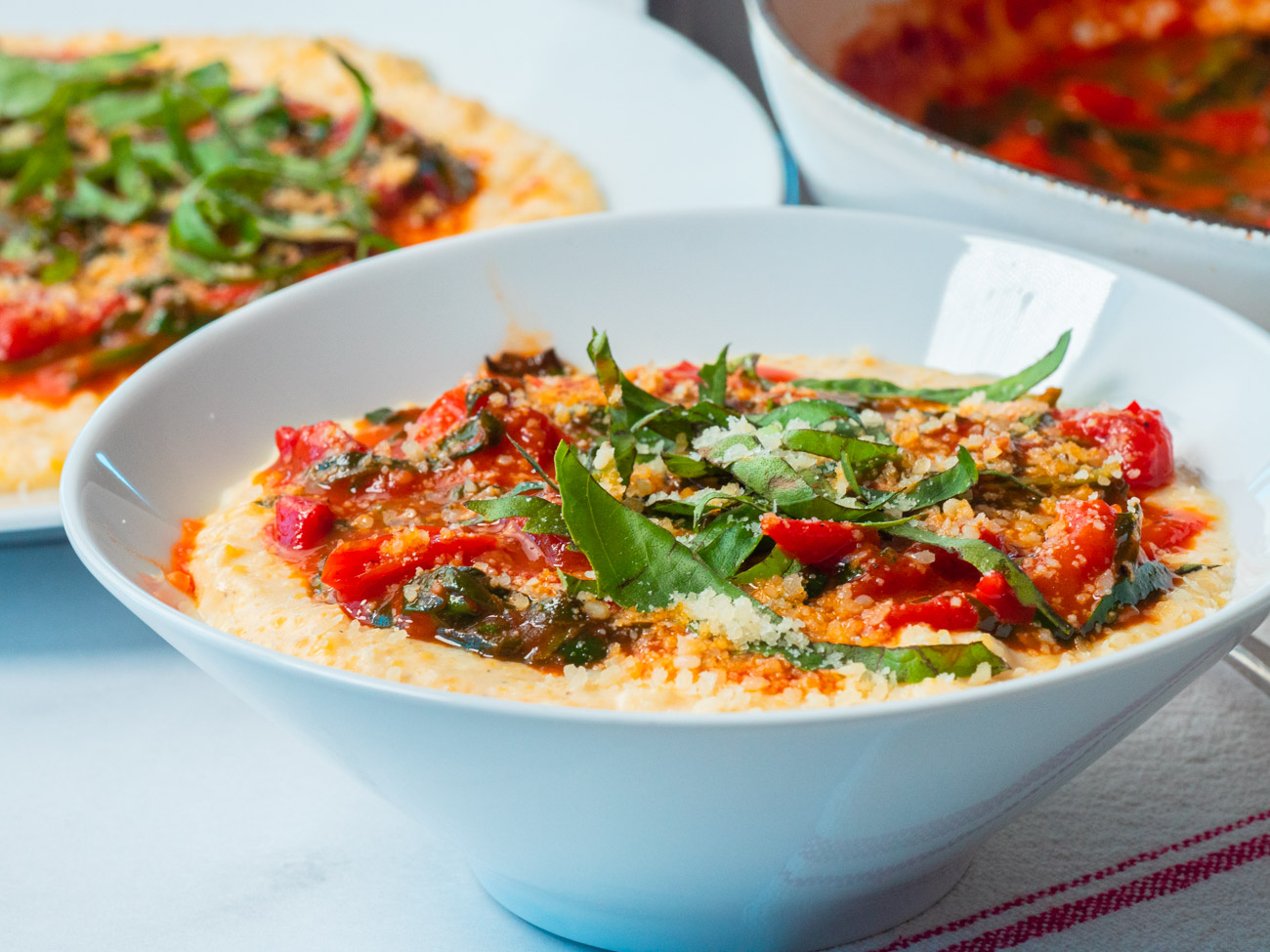 Red Wine Tomato Polenta