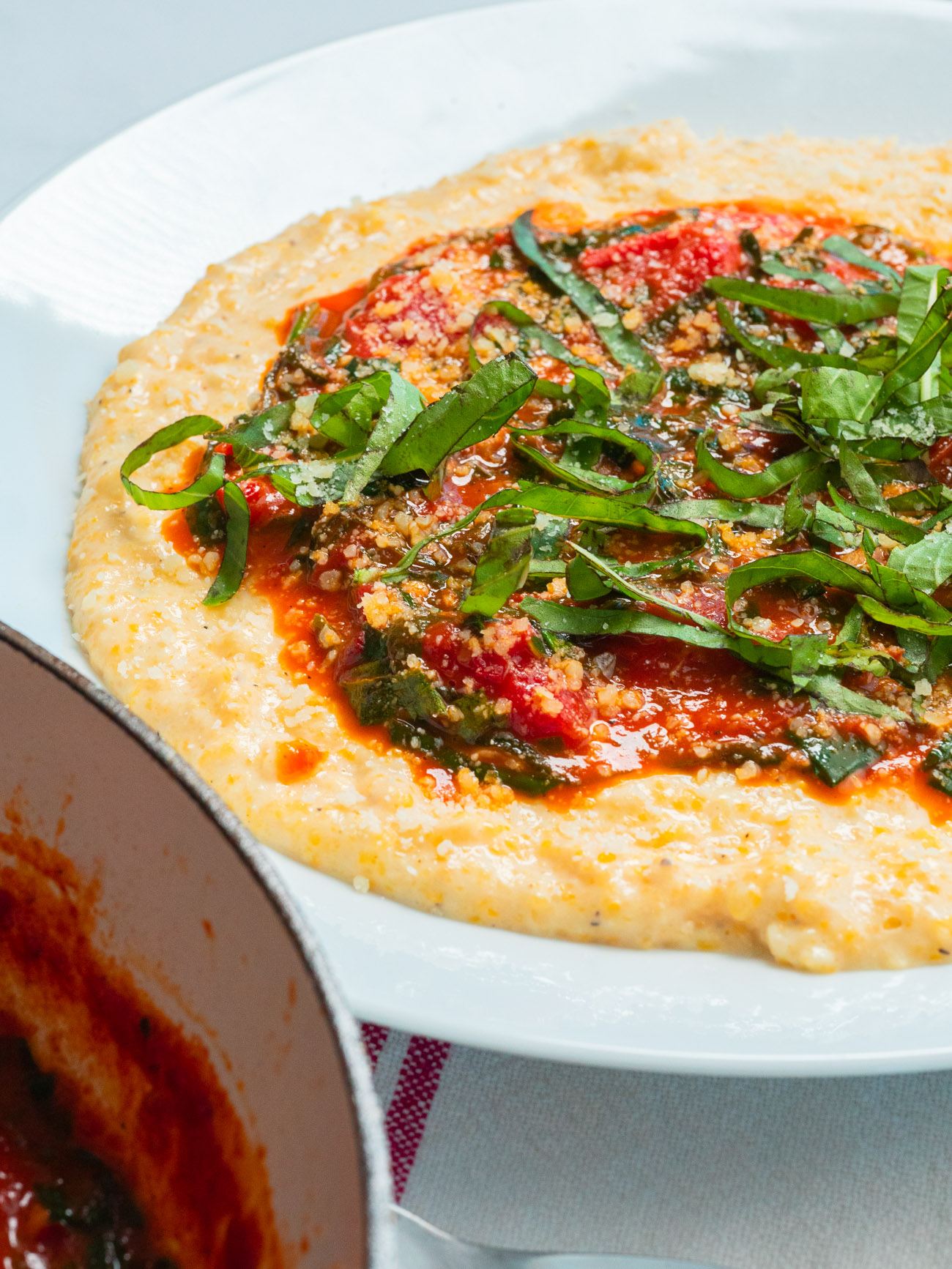 Red Wine Tomato Polenta