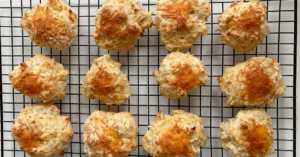 Rosemary Cheddar Drop Biscuits