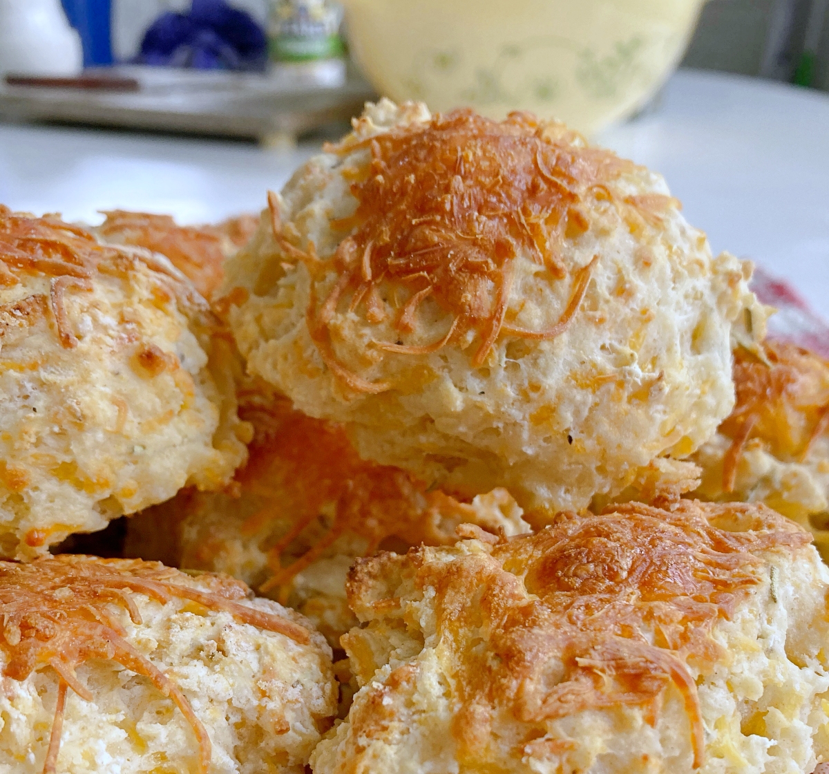 Rosemary Cheddar Drop Biscuits