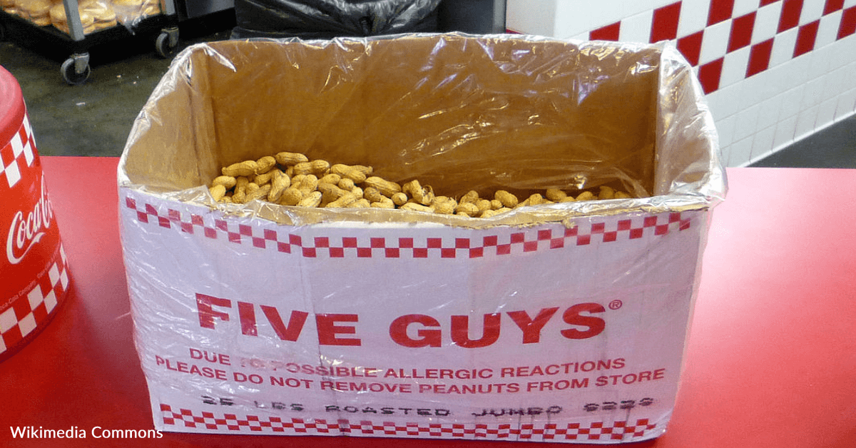 Why Five Guys Offers Free Peanuts To Its Customers 12 Tomatoes
