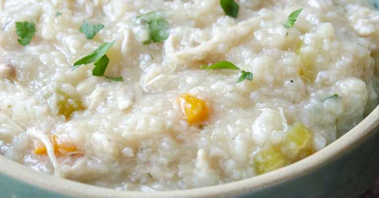 Slow Cooker Chicken Rice Soup