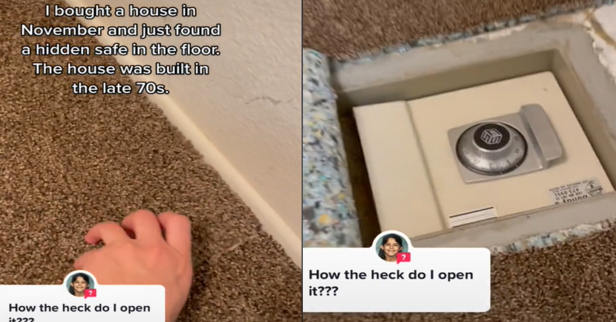 Woman Finds “Hidden Safe” In The Floor While Vacuuming Her New Home