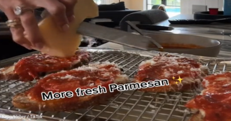 Hailey Bieber Shares Recipe For Viral Pizza Toast