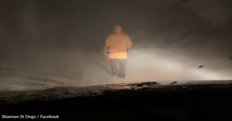 80-Year-Old Man Walks Through A Blizzard To Save Stranded Motorists