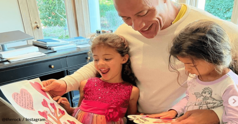 The Rock Showed Off The Touching Valentine’s Day Gifts He Received From His Daughters