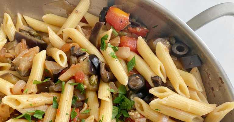 Eggplant Caponata Penne
