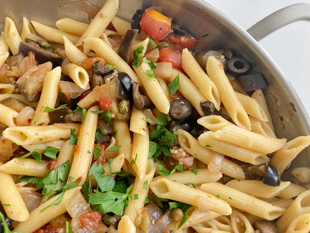 Eggplant Caponata Penne