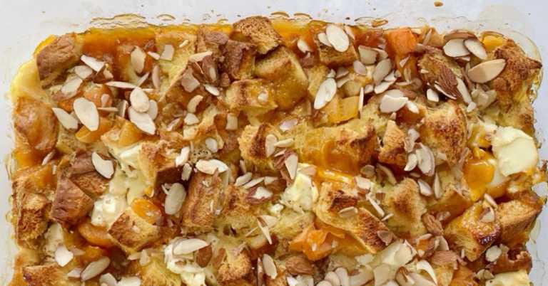 Creamy Apricot Strata