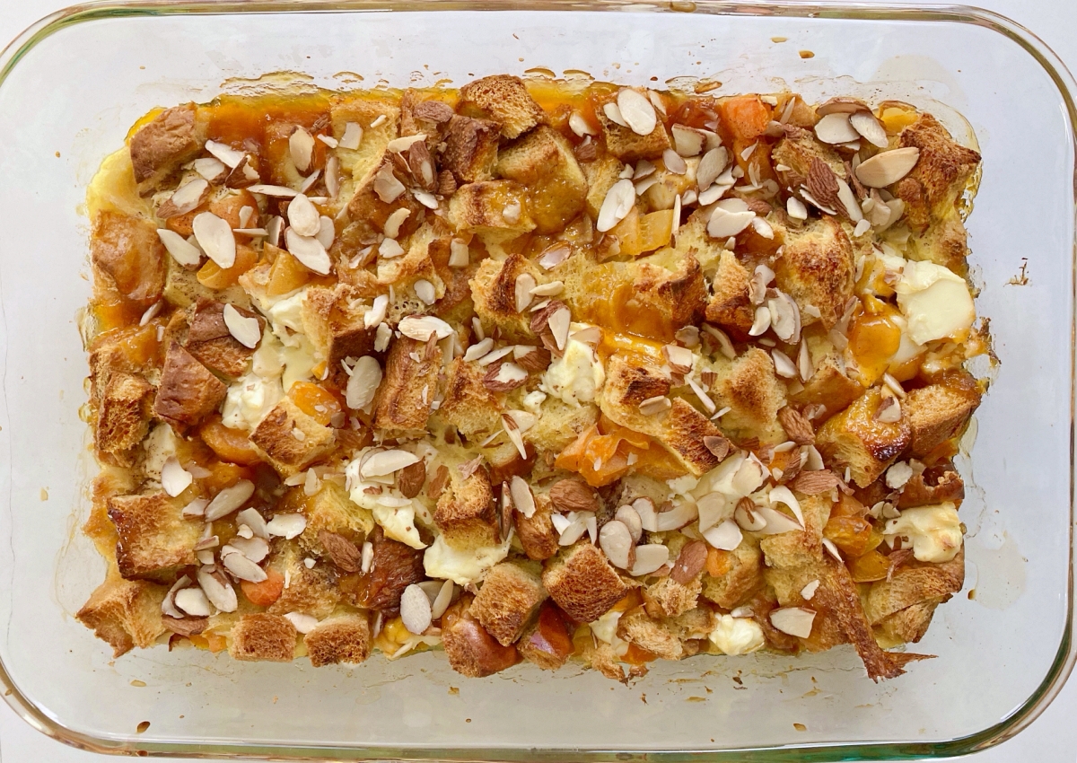 Creamy Apricot Strata