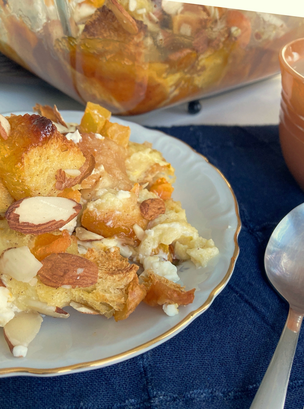 Creamy Apricot Strata