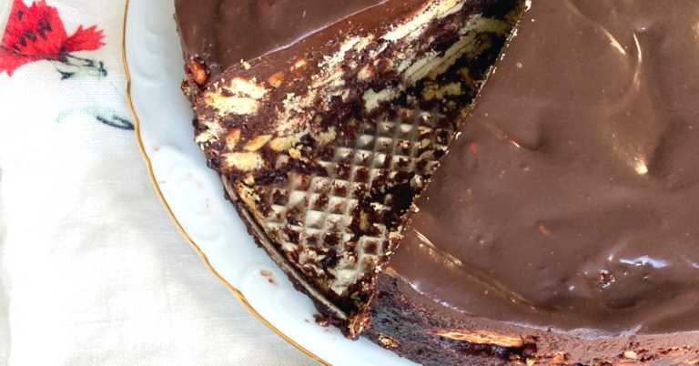 No-Bake Chocolate Cookie Cake