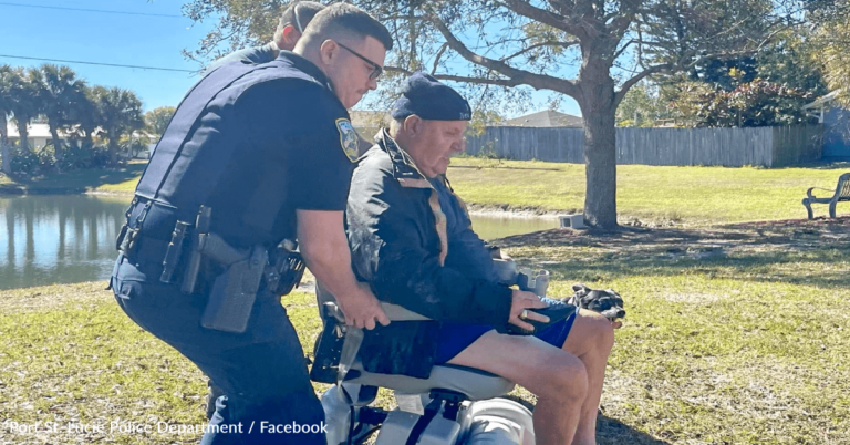 Dog Saves 81-Year-Old Owner After His Wheelchair Rolled Into A Lake