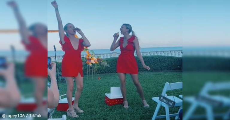 Bride Replaces Flower Girls With ‘Fireball Fairies’