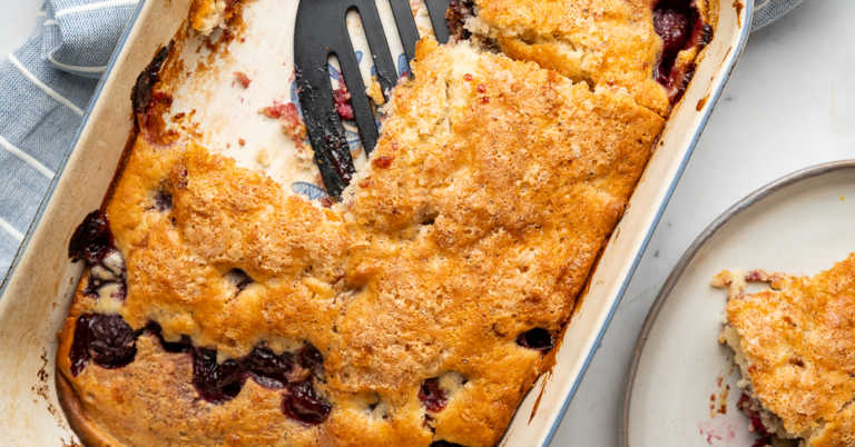 Cherry Almond Cobbler