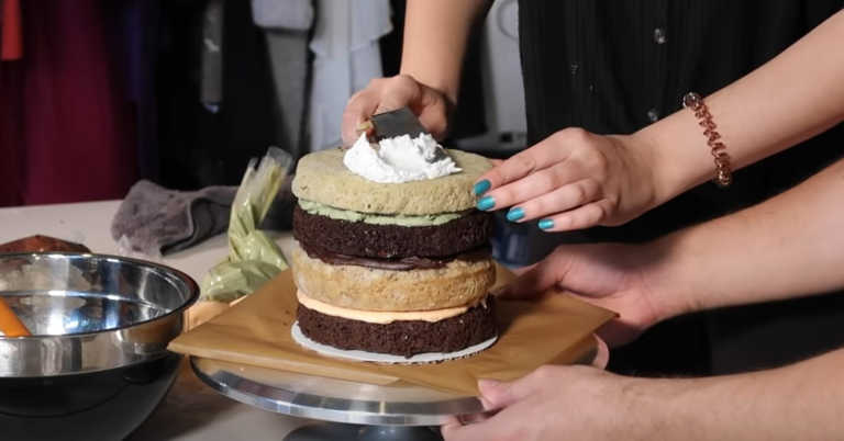 Couple Makes a Wedding Cake With 32 Flavors