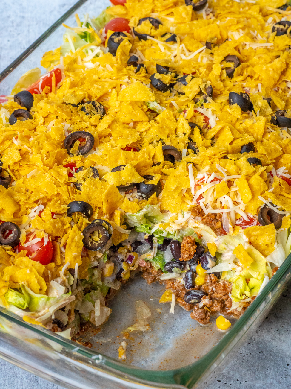 Layered Taco Salad 12 Tomatoes