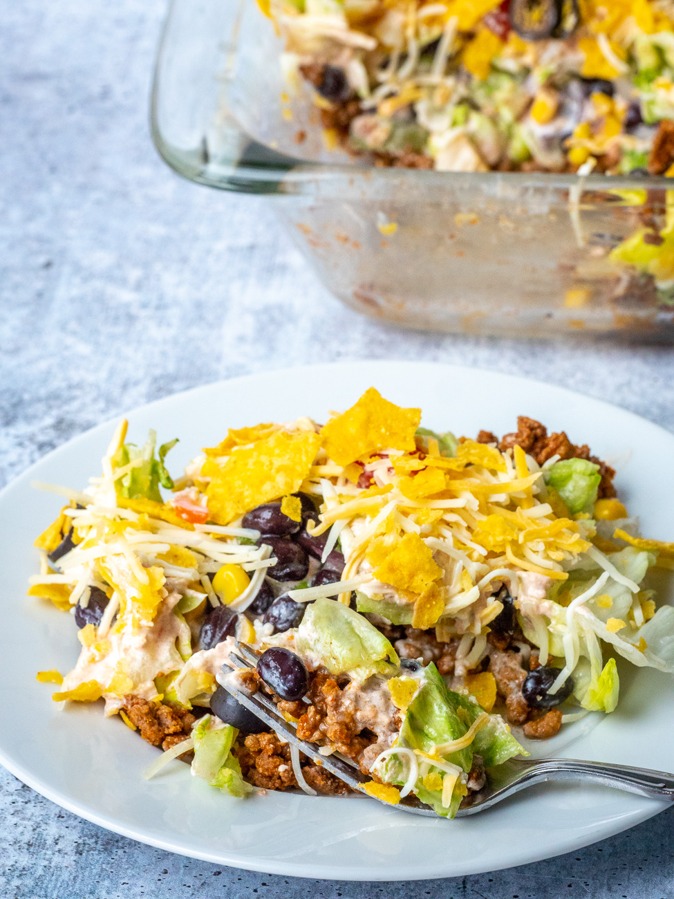 Layered Taco Salad | 12 Tomatoes