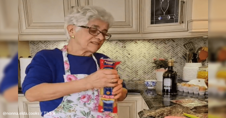 Italian Grandma Shares The ‘Right’ Way To Open Pasta