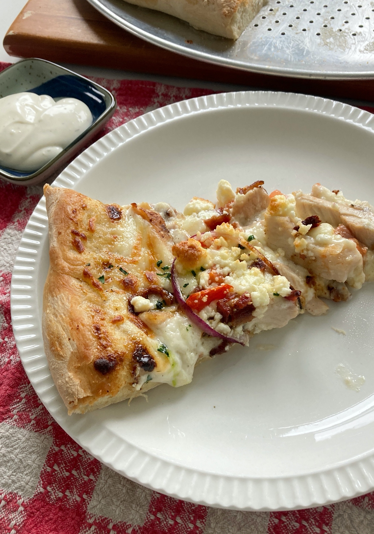 Chicken Bacon Ranch Pizza